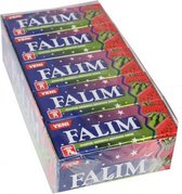 Falim Melon Saveur Chewing Gum 20 x 5 pièces (100 pièces Falim Chewing Gum Sans Sucre)