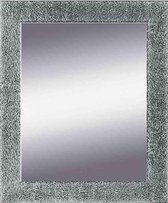 Spiegel Zilver Modern 52x72 cm – Vera – Unieke spiegel met zilveren lijst – wand spiegels – Spiegel Hal – Perfecthomeshop