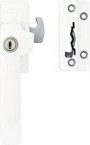 AXA Veiligheidsraamsluiting modern (model 3329) Wit: met cilinderslot links SKG*