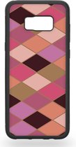 Pink rombs Telefoonhoesje - Samsung Galaxy S8+