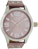 OOZOO Timepieces Polshorloge - C1058 - Pink/Grey - 46 mm