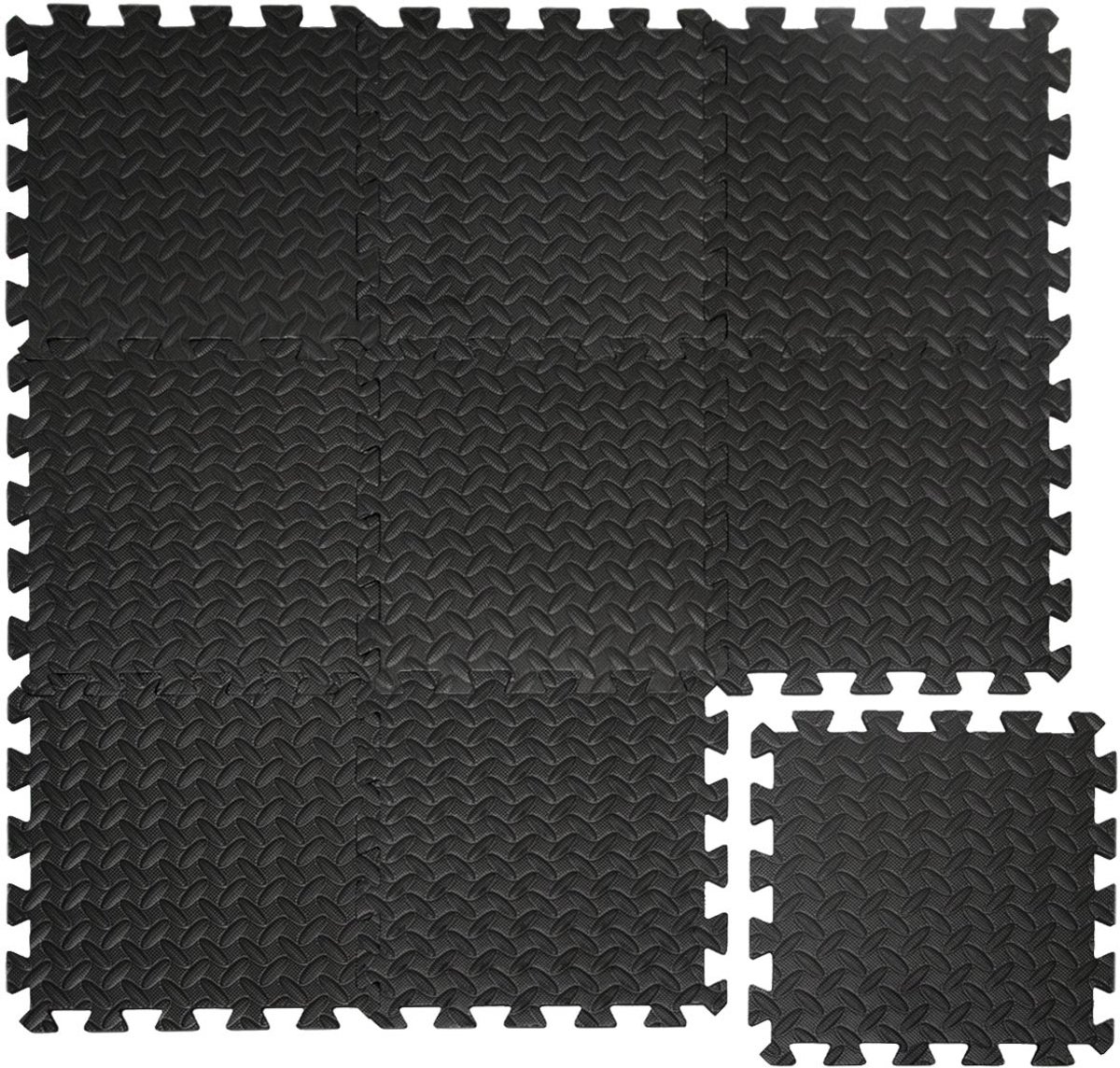 9 Vloermatten Puzzelmatten ca.30x30x1cm uitbreidbare insteekmatten Trainingsmatten