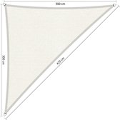 Shadow Comfort® Driehoek 90° schaduwdoek - UV Bestendig - Zonnedoek - 300 x 300 x 420 CM - Arctic White