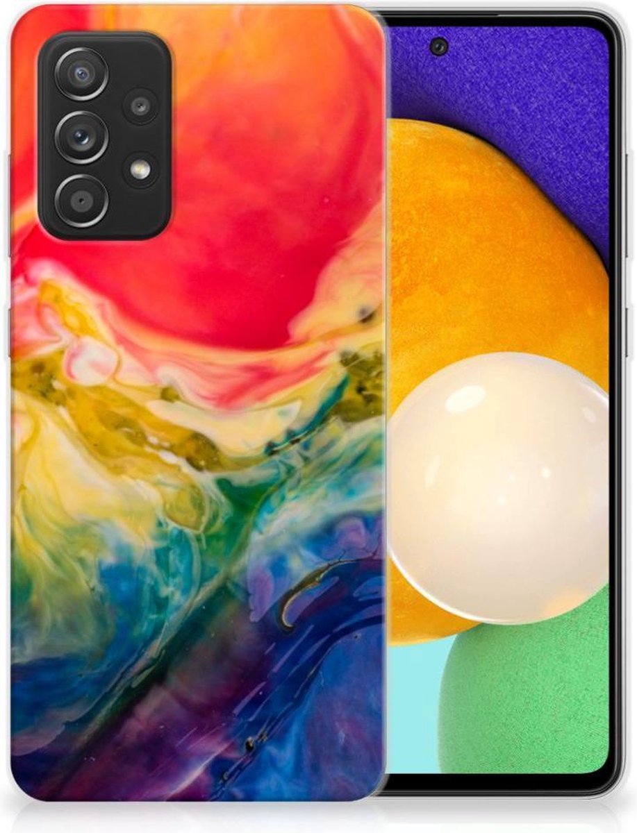 Hoesje maken Samsung Galaxy A52 (5G/4G) Watercolor Dark