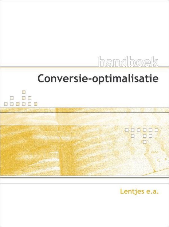 Cover van het boek 'Handboek Conversieoptimalisatie' van  Jellesma