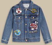 Kings Of Indigo - Kids Koi Jacket  - Accessoires - Licht Blauw - XS