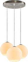 Olucia Pepita - Hanglamp - Chroom/Wit - E27