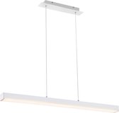 LED Hanglamp WiZ - Smart LED - Hangverlichting - Nitron Lavar - 20W - Aanpasbare Kleur - RGBW - Rechthoek - Mat Wit - Aluminium