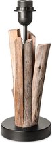 Home Sweet Home - Rural Pied de lampe de table Bindy sans abat-jour - 15/15/33cm - fait de Bois - convient pour une source de lumière E27 - pour abat-jour diamètre max.35cm