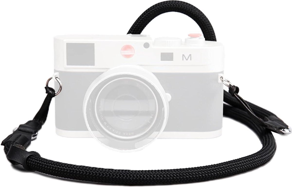 Camera Strap Quick Release Rope Lanyard voor SLR DSLR Spiegelloze Camera - 120cm Zwart
