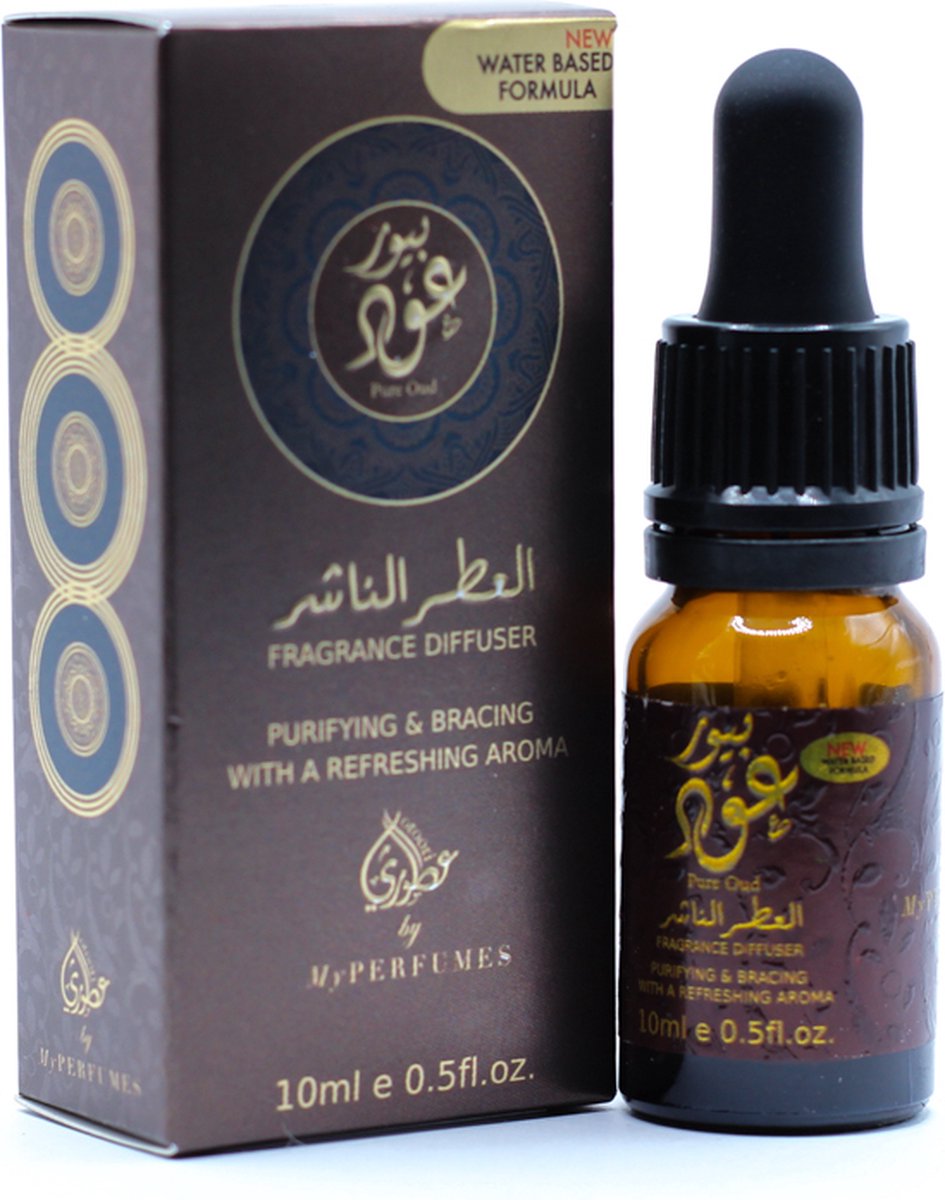 Goedkoopste Pure Oud - Geurolie - Parfumolie voor aroma diffuser, Luchtbevochtiger of aromabrander - Olie Diffuser - 10 ml