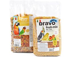 Bravo fruit-mix grof voor parkieten en papegaaien zak 1 kg