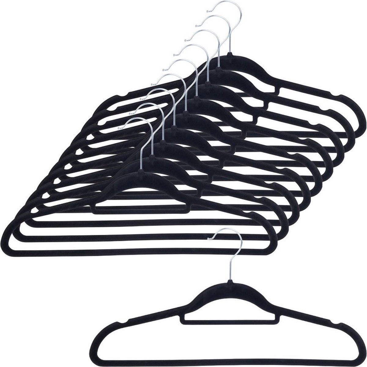 Kledinghangers Zwart Draaibaar 10 stuks - Kleerhangers - Broekhanger - Hanger