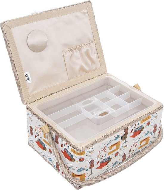 Naaien Accessoires Organizer | Grote Naaien Accessoires Organizer | Naaien Accessoires Opbergdoos voor Draad, Naalden, Pins, Knopen (alleen steek