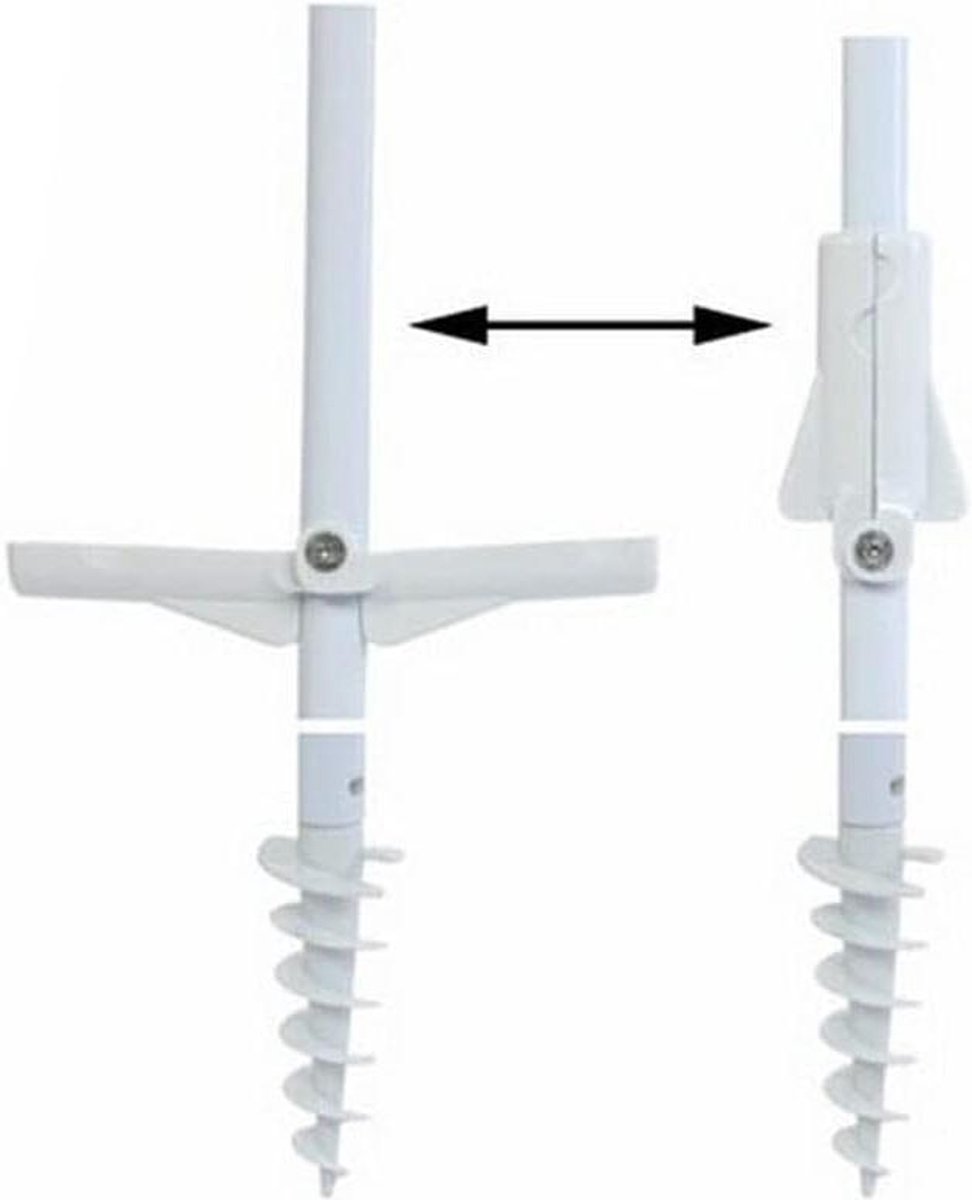 Bol.com Stalen parasol - Ø 180 cm - Tuinmeubelen aanbieding