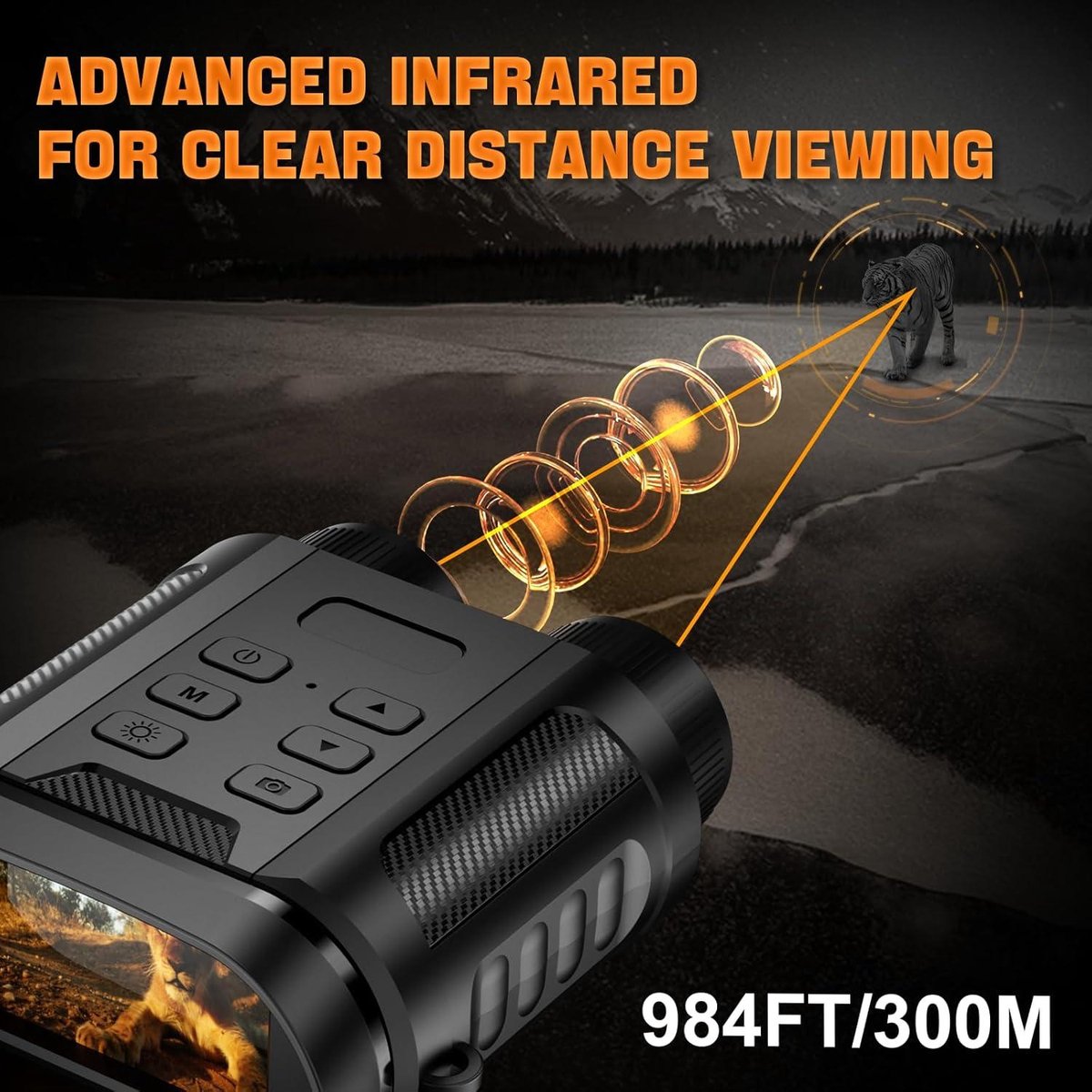 Télescope numérique RUMOCOVO 1080P HD avec Zoom 8X et Vision nocturne infrarouge