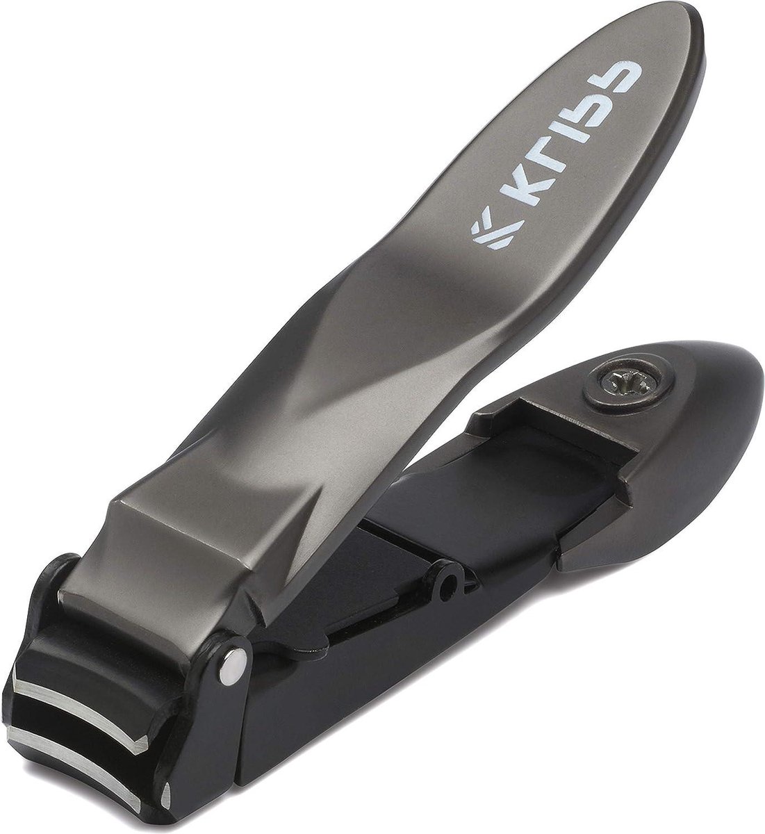 Nagelknipper met vanger voor mannen Heavy Duty Razor-Sharp Ergonomische hendel Perfecte nagelverzorging Inclusief ritssluiting zakje Nagelknipper