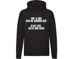Wat je ook over me gehoord hebt, in het echt ben ik nog erger Hoodie - motivatie - sterk - sarcastisch - grappig - unisex - trui - sweater - capuchon