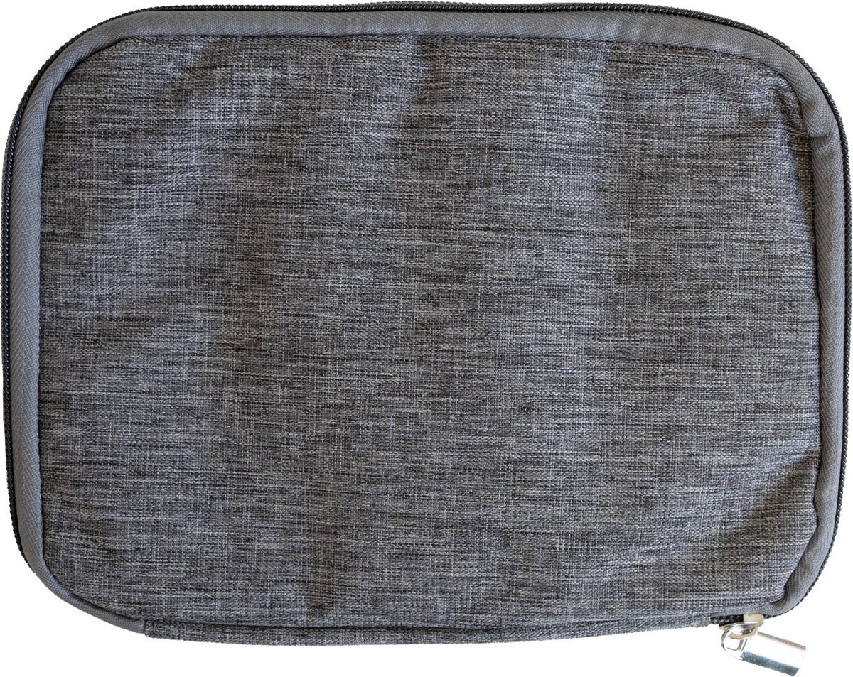 Strap-it Organizer voor Smartwatchbandjes - Opbergtasje voor bandjes geschikt voor Apple / Samsung / Fitbit / Garmin - Kabel organiser tas - Etui voor bandjes / Inkorter / oplader / accessoires - Ruimte voor 8 bandjes / accessoires (donkergrijs)