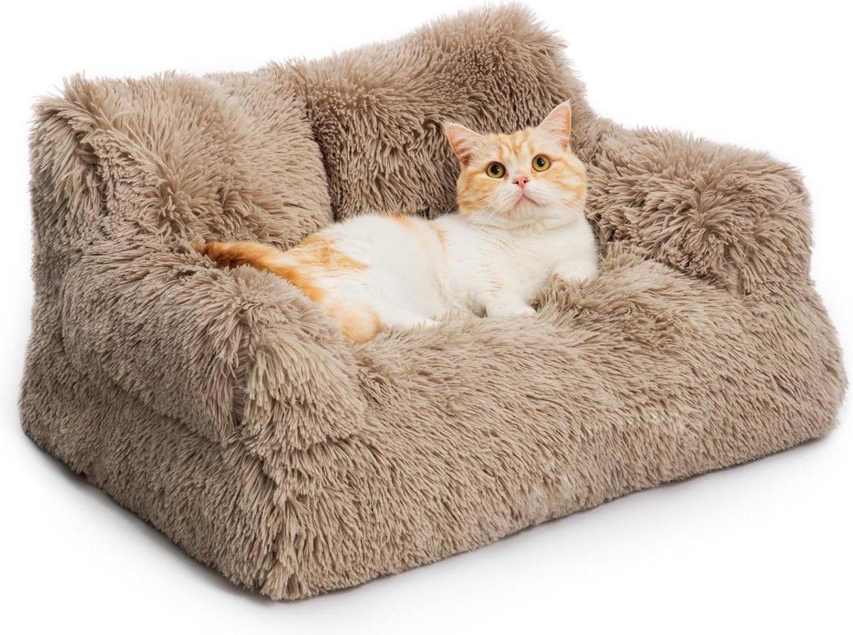 2-in-1 kattenbed, wollig, pluche, zachte kattendeken voor kat, wasbaar 2-in-1 kattenbed, wollig, pluche, zachte kattendeken voor kat, wasbaar