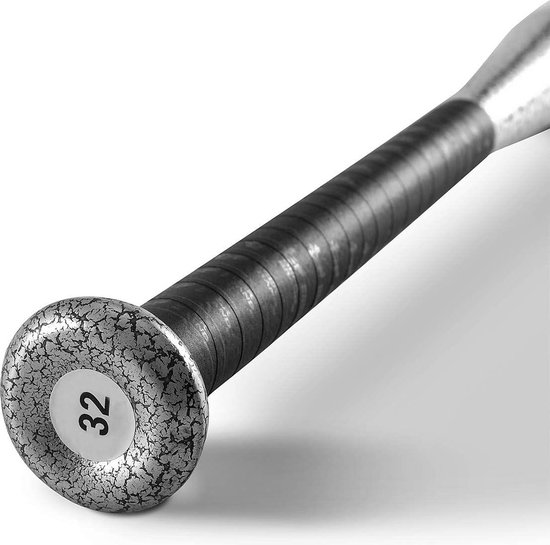 Batte de baseball en acier - motif craquelé et étui de transport - 81 cm