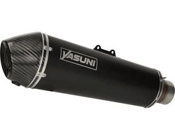 Uitlaat Yasuni 4 Yamaha X-Max 300cc euro4 zwart / carbon