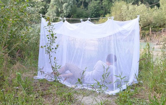 Moustiquaire moustiquaire expédition Box I avec imprégnation GreenFirst - blanc voyage 0