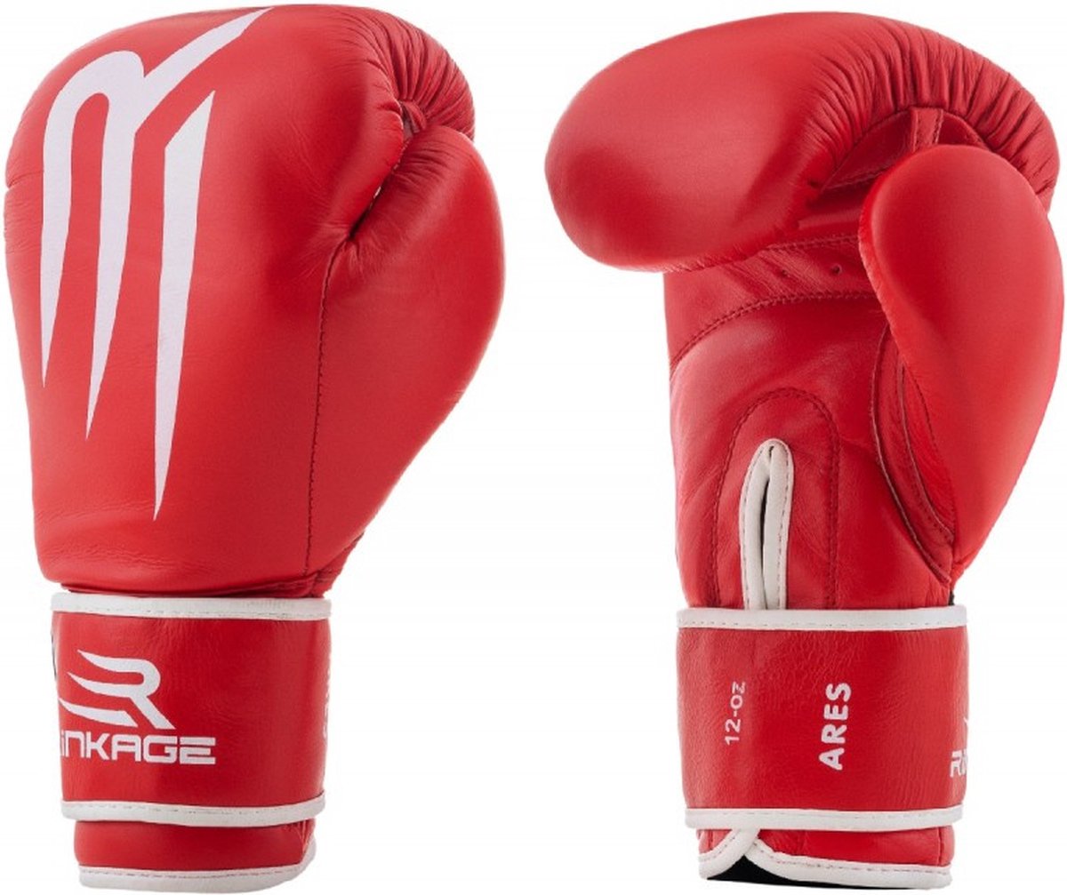 Rinkage Ares Bokshandschoenen - Leer - Rood 16 oz