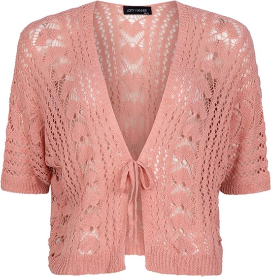 Lofty Manner Vest Cardigan Amelia Od42 1 300 Pink Dames Maat - XS/S