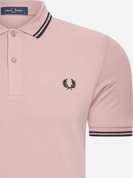 Fred Perry Twin tipped fred perry shirt - dusty rs pink black