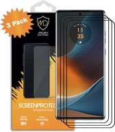 3-Pack Motorola Edge 50 Fusion Screenprotectors - MobyDefend Screensavers Met Zwarte Randen - Gehard Glas - Glasplaatjes Geschikt Voor Motorola Edge 50 Fusion
