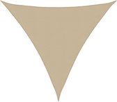vidaXL - Zonnescherm - driehoekig - 4x4x4 - m - oxford - stof - beige