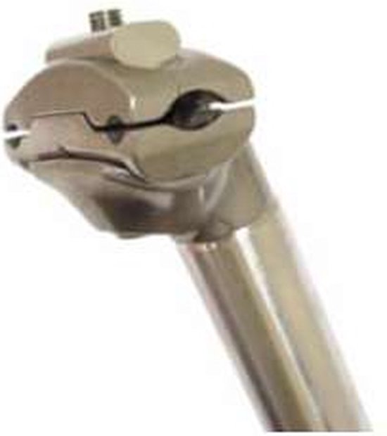 Tige De Selle Vélo Kalloy - Aluminium - 30,4 Mm - 300 Mm - Argent - Occasion Droite