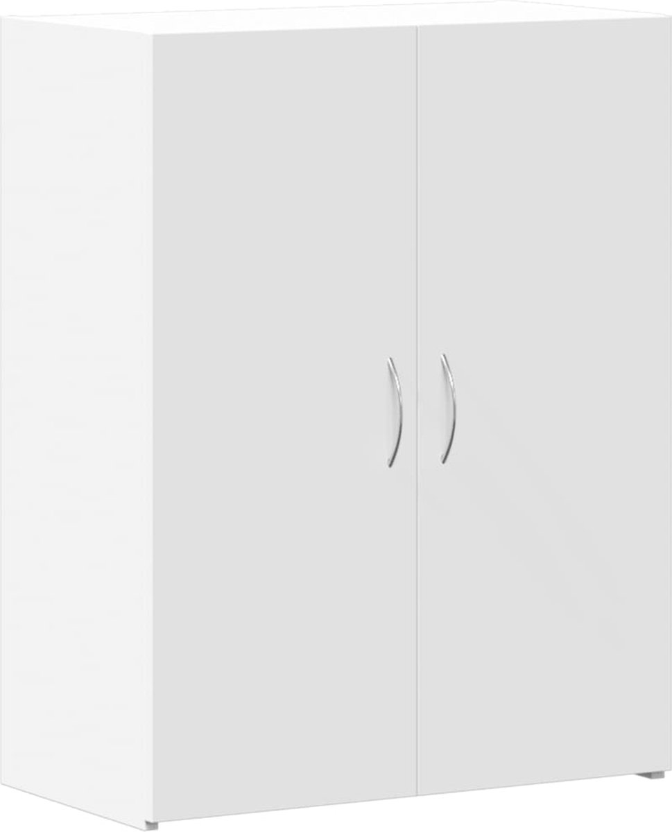 vidaXL Archiefkast - 60x32x77,5 - cm - bewerkt - hout - wit