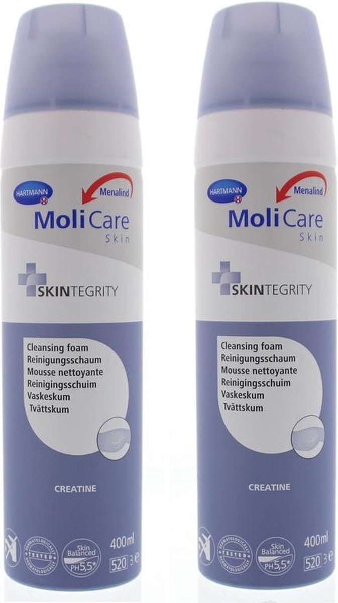 Goedkoopste 2 x Molicare Skin Clean Reinigingsschuim (400ml) - Voordeelverpakking