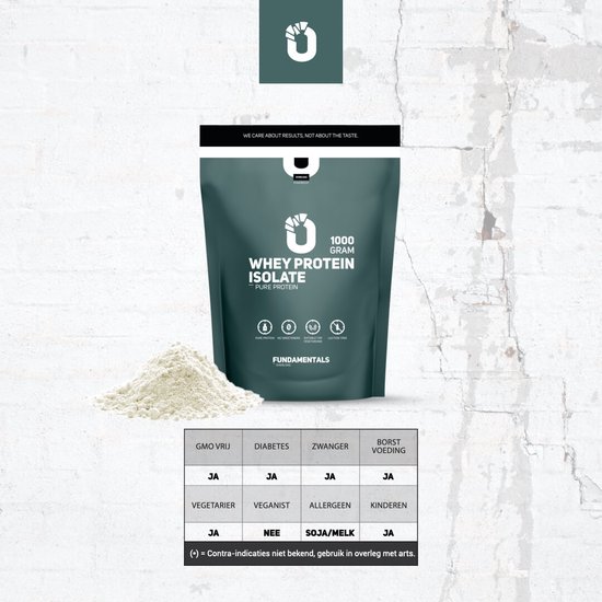 Fundamentals Whey Protein Isolate - Protein shake - Eiwitpoeder - Lactose vrij - Vrij van kleur/smaak stoffen - 1000g — afbeelding 3