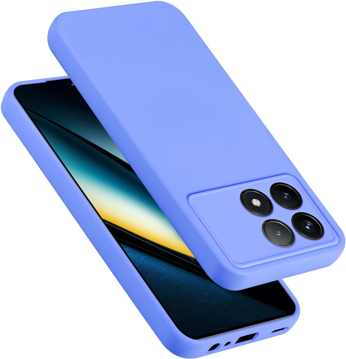 Cadorabo Hoesje geschikt voor Xiaomi Poco F6 Pro in LIQUID LICHT PAARS - Beschermhoes gemaakt van flexibel TPU silicone Case Cover