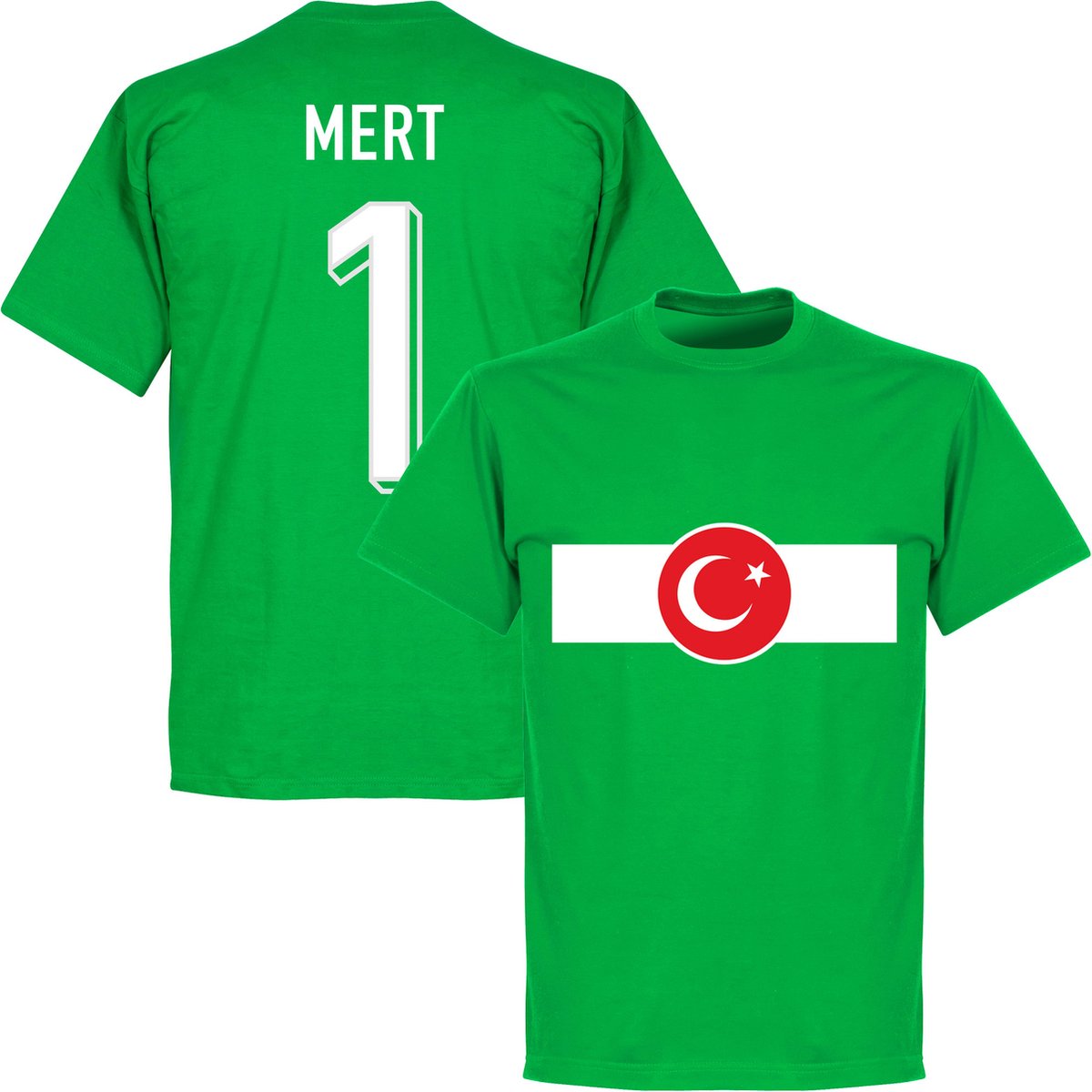 Turkije Mert 1 Banner T-Shirt - Groen - Kinderen - 152