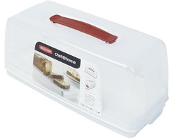 Curver Chef@Home Cakedoos - Rechthoekig - Cake Bewaardoos - 7L - Wit/transparant