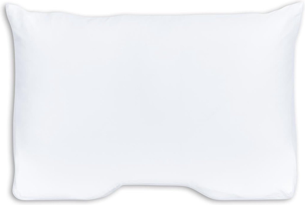 Silvana Support Satin Shoulder Contour kussensloop voor stevig kussen - Wit - 50x70