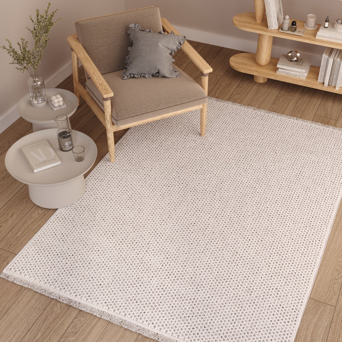 Tapiso Agra Vloerkleed Grijs Hoogpolig Shaggy Zacht Tapijt Maat- 160x220