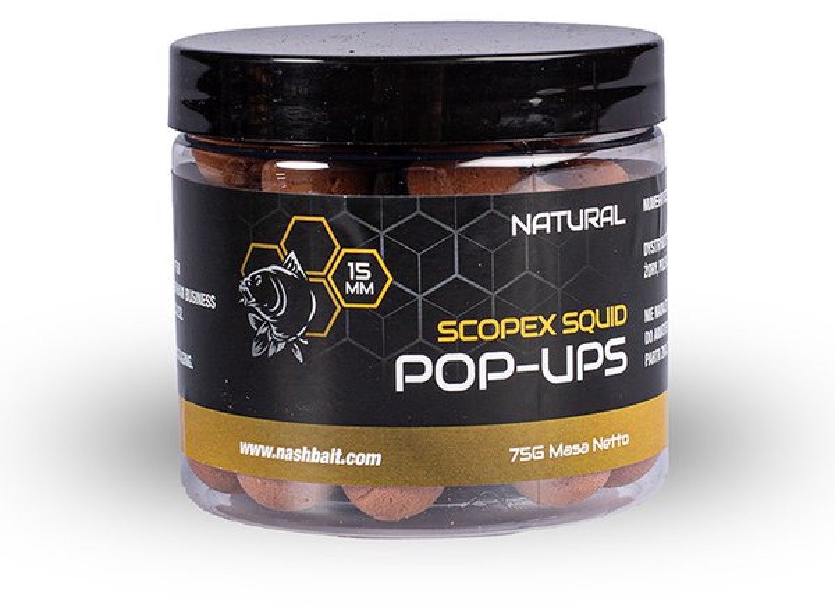 Nash Scopex Squid Pop Ups Natural 12mm 75gr