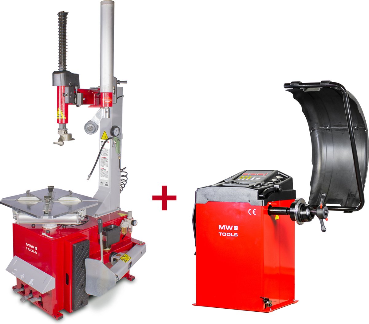 Set bandenwisselaar BT200 3x400V en balanceermachine BB205 230V MW Tools BT200 SET2