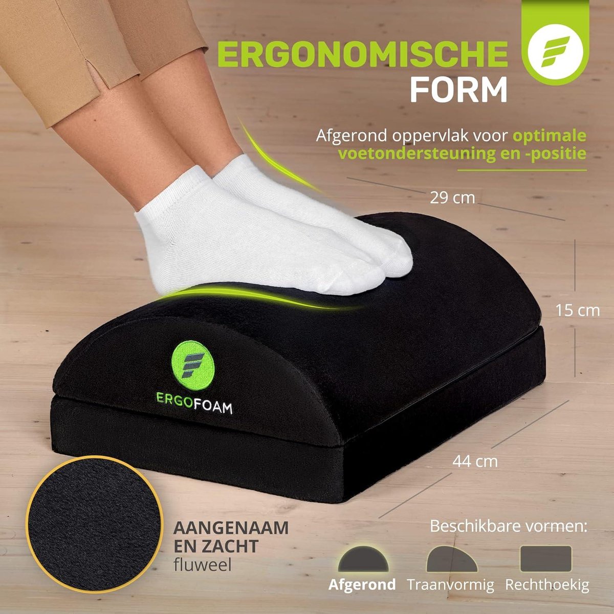 ERGOSUND Voetsteun Bureau [TESTWINNAAR] Premium Schuimkern, Hoogteverstelbere Voetenbank [antislip] Ergonomische Voetsteun Bureau, Thuiskantoor Kantoor Accessoires Voetenbank Footrest Voetsteun