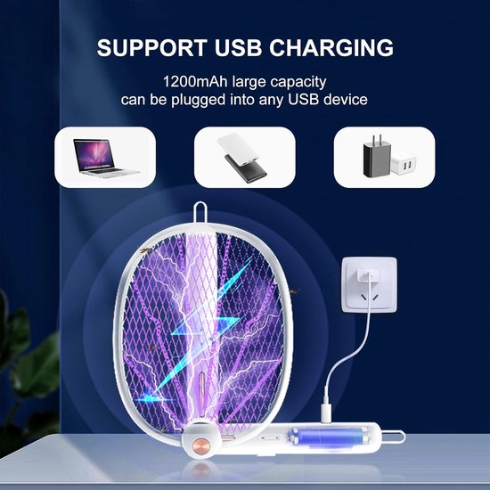 Elektrische Vliegenmepper - Electrische Vliegenmepper - Electrische Vliegenvanger - Elektrische Vliegenvanger - Elektrische Muggenvanger - Elektrisch Vliegenmepper - Vliegenvanger - Muggenlamp - Muggenvanger - Electric Mosquito Swatter