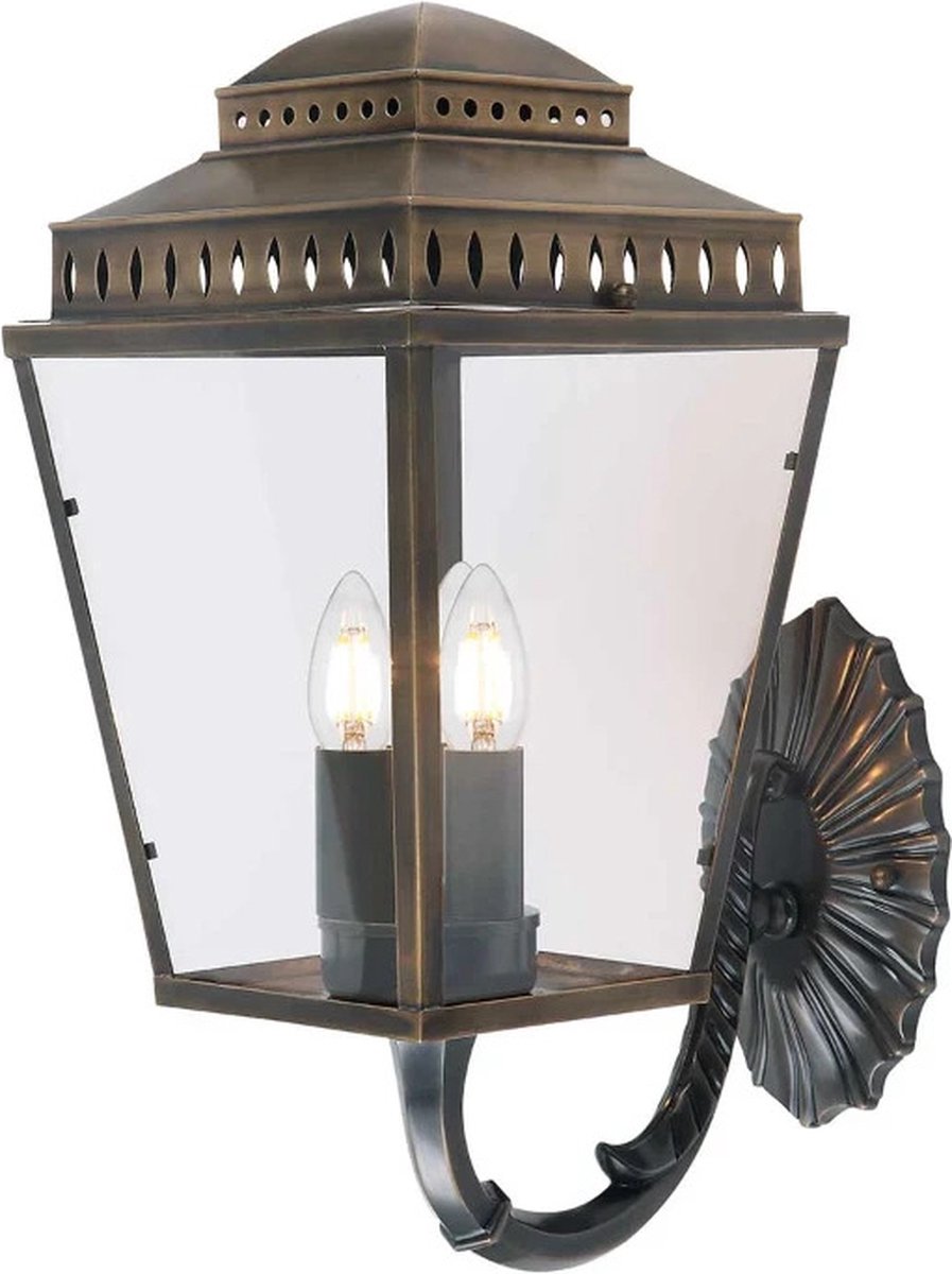 Bohemian Wandlamp - Steady Lighting -  - Bohemian - E14 - L: 34.6cm - Voor Buiten - Woonkamer - Eetkamer - Brons
