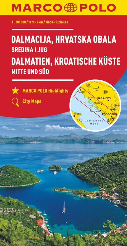 Marco Polo Dalmatië, Kroatische kust Midden en Zuid - cover
