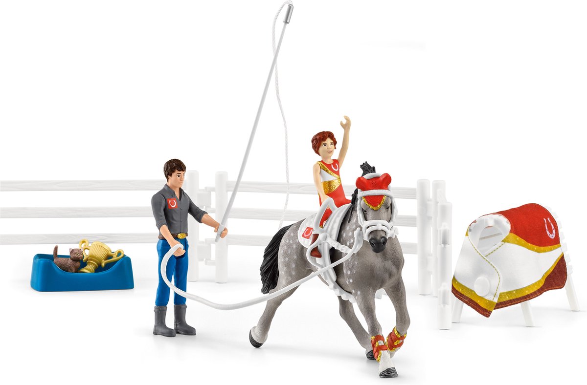 schleich HORSE CLUB Speelfigurenset - Mia's Springset - Kinderspeelgoed voor Jongens en Meisjes - 5 tot 12 jaar - 18 Onderdelen - 42443 — afbeelding 8