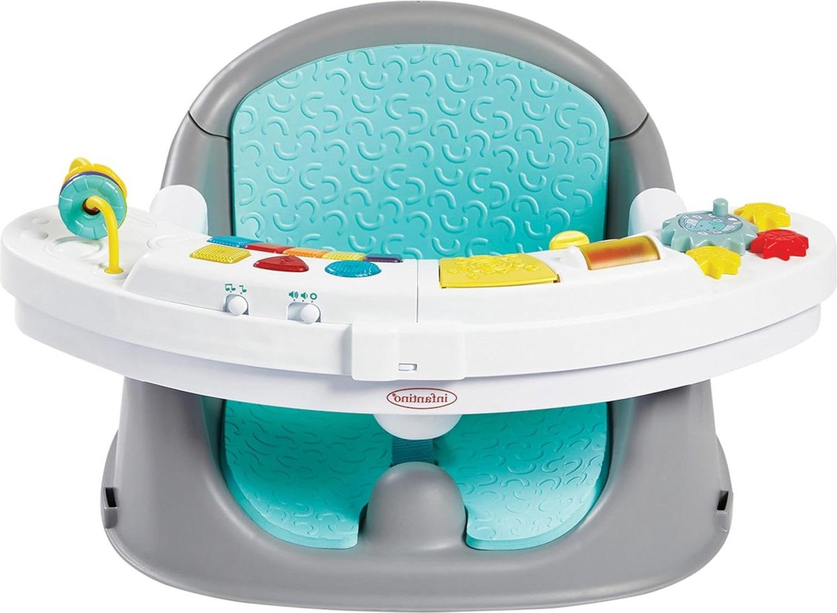 Music & Lights 3-in-1 Ontdekkingsstoel Booster Meegroeiende Kinderstoel - Speelgoed Snackdienblad - 6 maanden tot 3 jaar