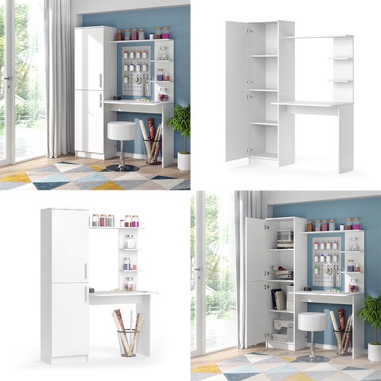 Vicco Bureau Tessa, Wit, 122,9 x 52 cm